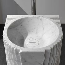 Vasque sur pied / en marbre / contemporaine