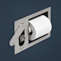Porte-rouleau WC mural / en acier inoxydable...
