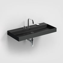 Vasque suspendue / en céramique / avec mitigeur...