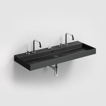 Vasque suspendue / en céramique / avec mitigeur...