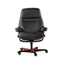 Fauteuil de bureau contemporain / en cuir...