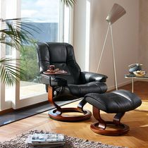 Fauteuil contemporain / en cuir / en bois...
