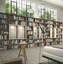 Bibliothèque contemporaine / en bois laqué...