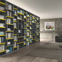 Bibliothèque contemporaine / en bois / en...