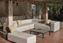 Repose-pied contemporain / en cuir / en...
