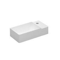 Vasque suspendue / en pierre / rectangulaire...
