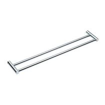Porte-serviettes 2 barres / mural / en chrome