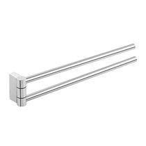 Porte-serviettes 2 barres / mural / en chrome