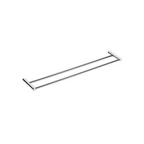 Porte-serviettes 2 barres / mural / en inox
