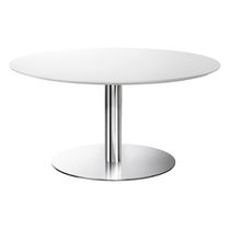 Table bistrot contemporaine / en acier chromé...