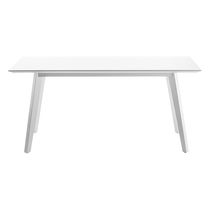 Table contemporaine / en bois / rectangulaire...