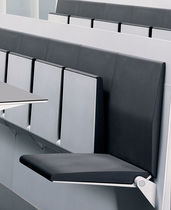 Chaise d'auditorium pliante / en aluminium
