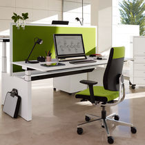 Fauteuil de bureau contemporain / en tissu...