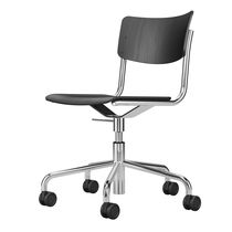 Chaise de bureau classique / en bois / avec...