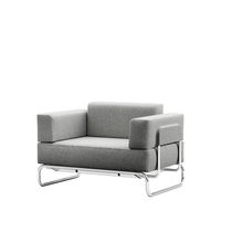 Fauteuil contemporain / en tissu / en cuir...