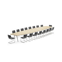 Table de conférence contemporaine / en hêtre...