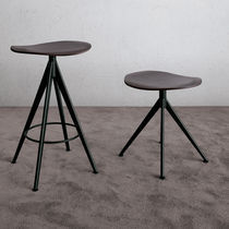 Tabouret contemporain / en chêne / avec...
