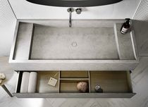 Meuble vasque suspendu / en Solid Surface...