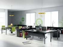 Bureau pour open space / en métal / en stratifié...