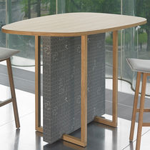 Table mange-debout contemporaine / en bois...