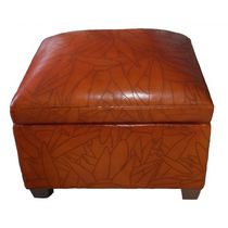 Repose-pied contemporain / en cuir / en...