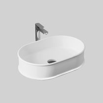 Vasque à poser / en céramique / ovale /...