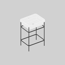 Console pour lavabo en métal