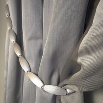 Tissu pour rideaux / à rayures / en polyester...