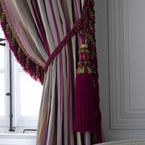 Tissu d'ameublement / pour rideaux / à rayures...