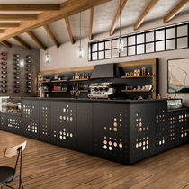 Comptoir de bar / en bois / en inox / en...