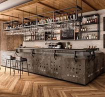 Comptoir de bar / en bois / en métal / en...