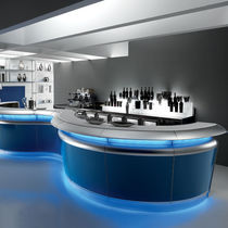 Comptoir de bar / en inox / en arc de cercle...