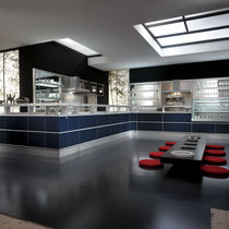 Comptoir de bar / en verre / en L / modulaire