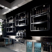 Banque d'accueil en bois / pour bar