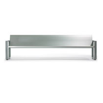 Banc public contemporain / en métal / avec...