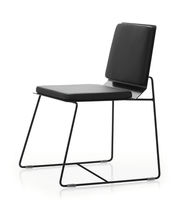 Chaise contemporaine / luge / en cuir /...