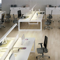 Bureau pour open space / en métal / contemporain...