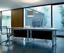 Table de réunion contemporaine / en bois...