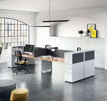 Bureau pour open space / en mélaminé / contemporain...