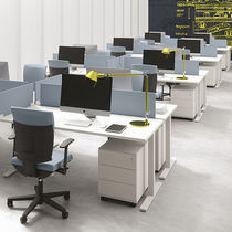 Bureau pour open space / en mélaminé / contemporain...