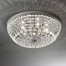 Plafonnier contemporain / rond / en cristal...