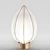Lampe de table / en métal / en verre / contemporaine