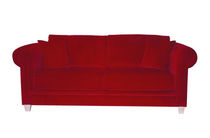 Canapé classique / rouge / en tissu / 2...