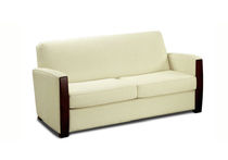 Canapé contemporain / blanc / en tissu /...