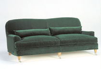 Canapé classique / vert / en tissu / 2 places