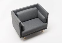 Fauteuil contemporain / en tissu / avec...