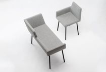 Banquette haute / contemporaine / en tissu...