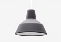 Suspension / en PVC / contemporaine / marron