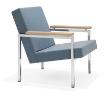 Fauteuil design original / en tissu / bleu...