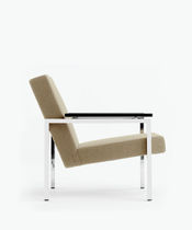 Fauteuil contemporain / en tissu / bleu...